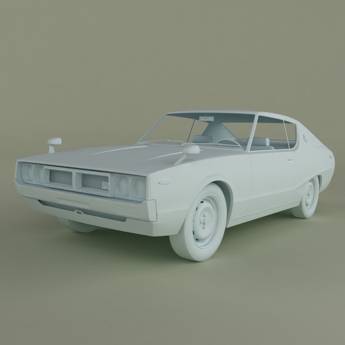 Datsun Skyline 240K GT 3D model_9