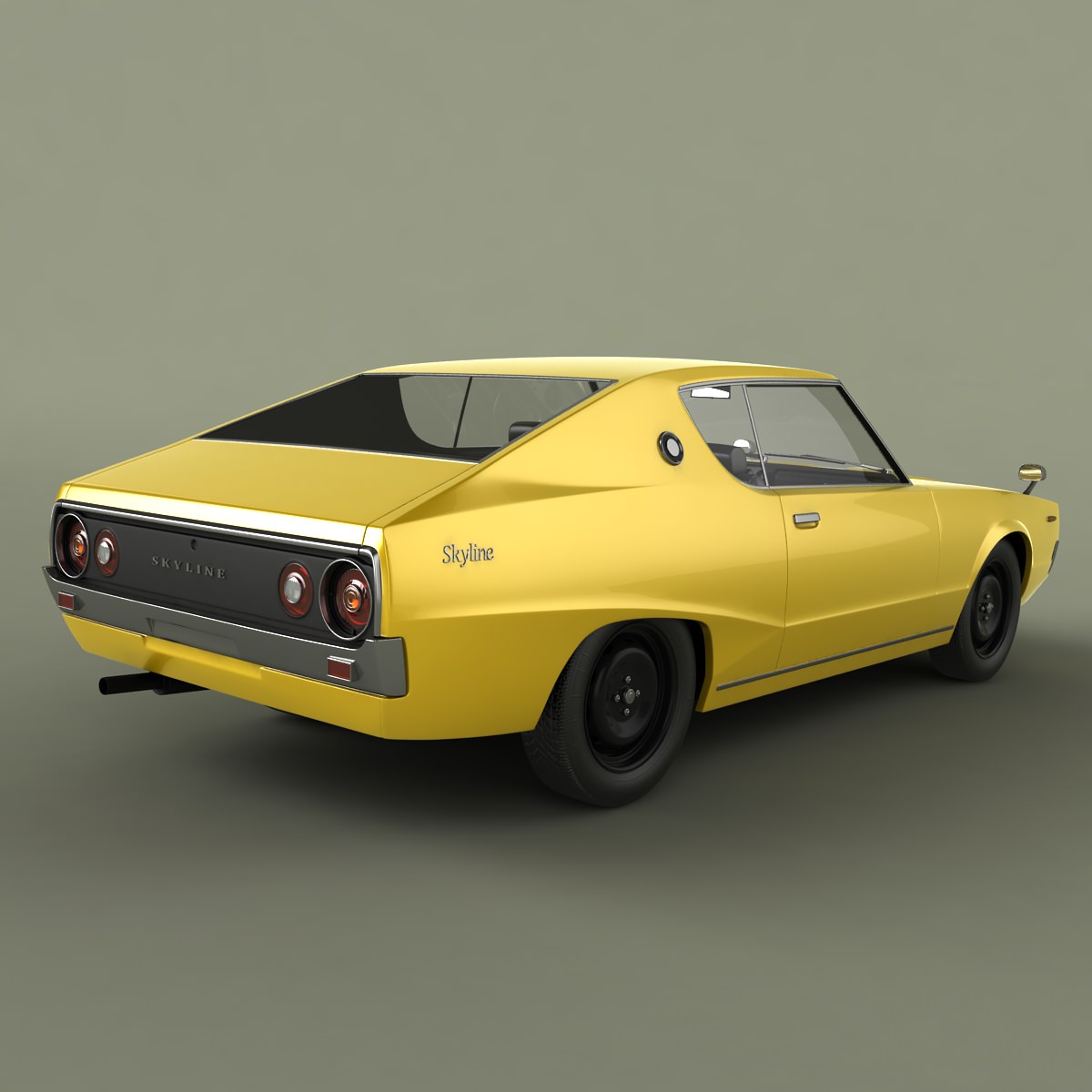 Datsun Skyline 240K GT 3D model_2