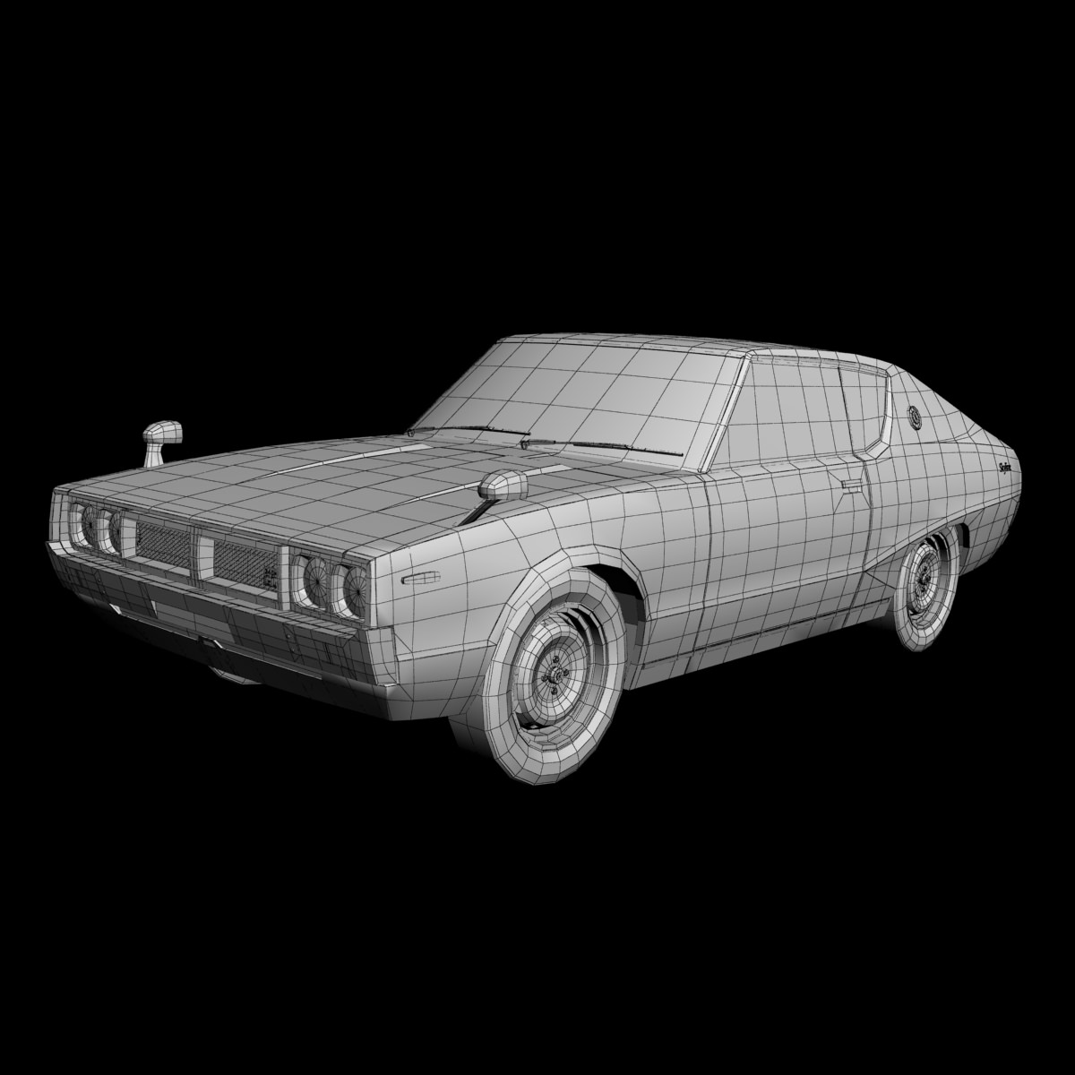 Datsun Skyline 240K GT 3D model_12