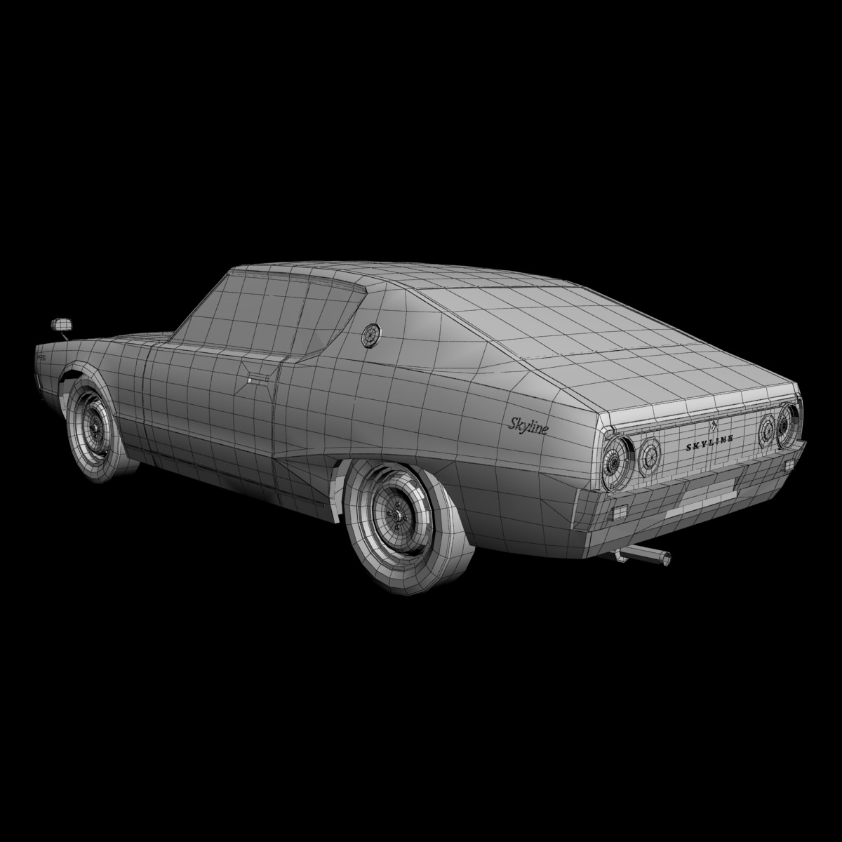 Datsun Skyline 240K GT 3D model_14