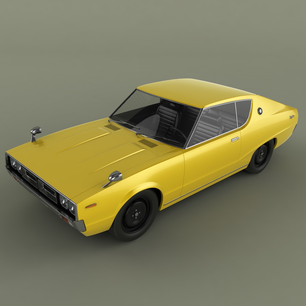 Datsun Skyline 240K GT 3D model_6