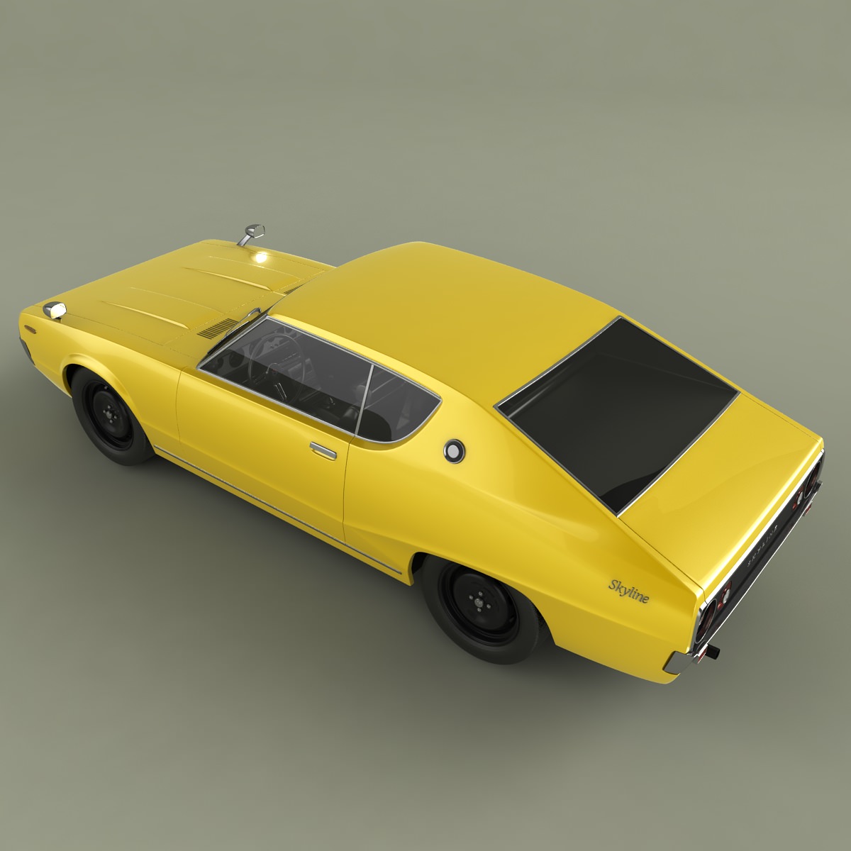 Datsun Skyline 240K GT 3D model_7