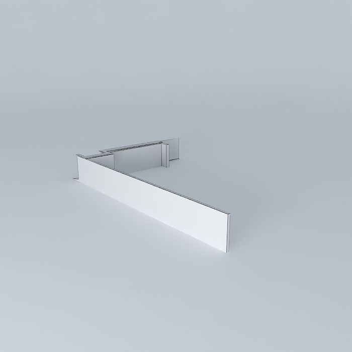 fachadaorkut house with door Free 3D model_4