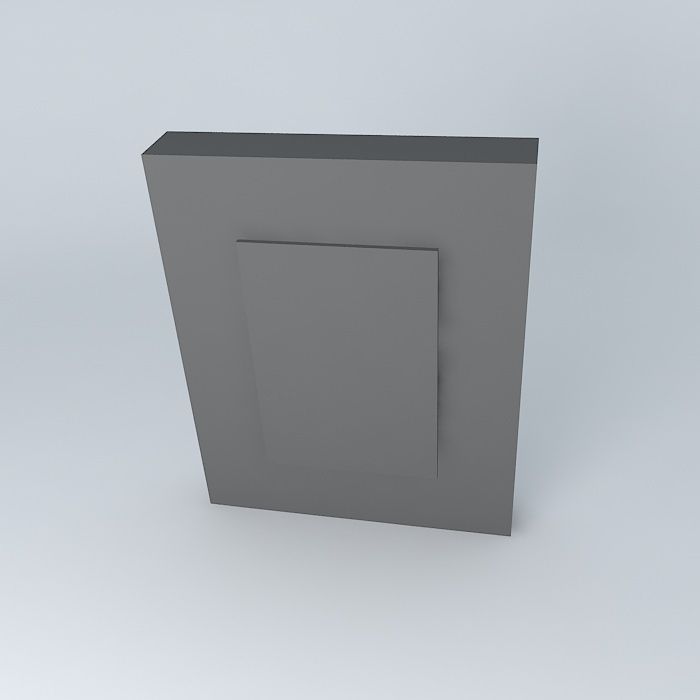 Crate and Barrel Benson 5x7 Frame Free 3D model_1