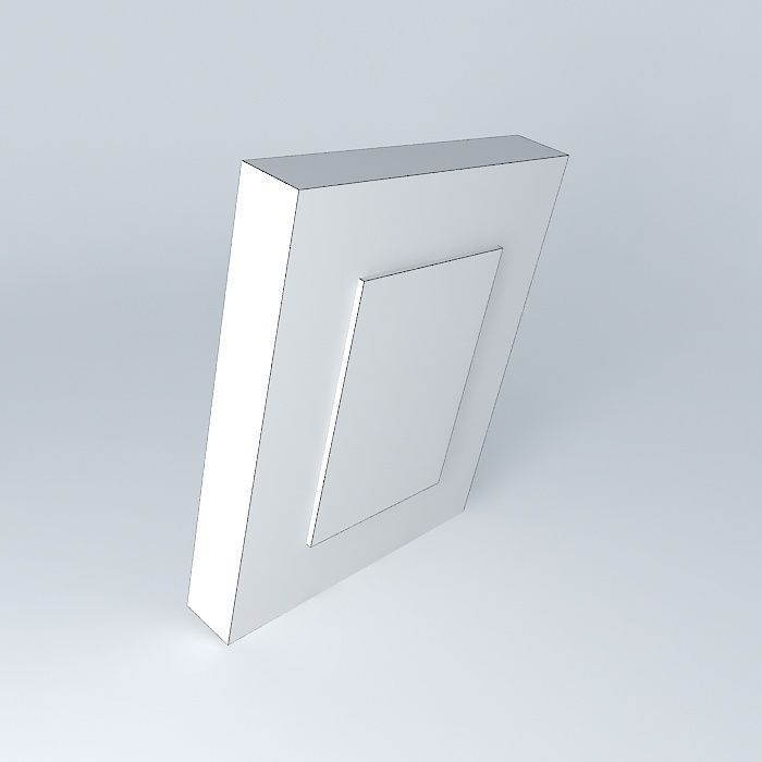 Crate and Barrel Benson 5x7 Frame Free 3D model_4