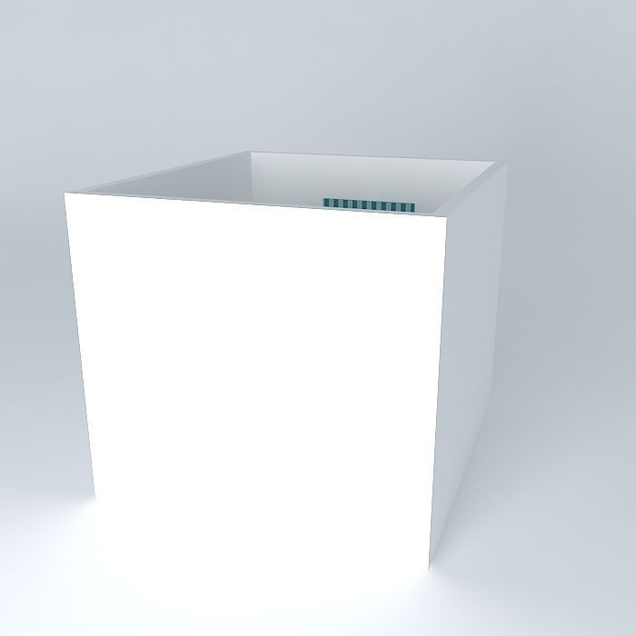 clo cube with window Free 3D model_1