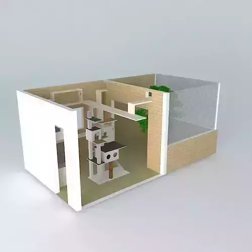 cat quarters gatil casa de gato