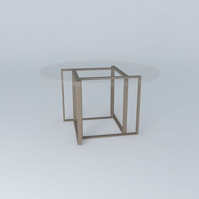 Crate and Barrel Tory Round Coffee Table Free 3D model_2