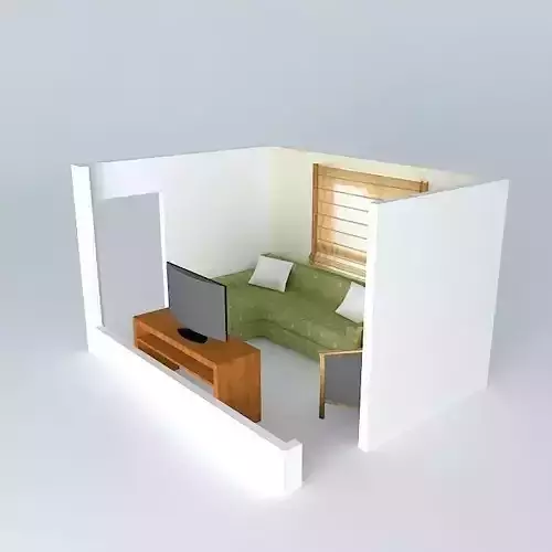 janine living room with couch and tv