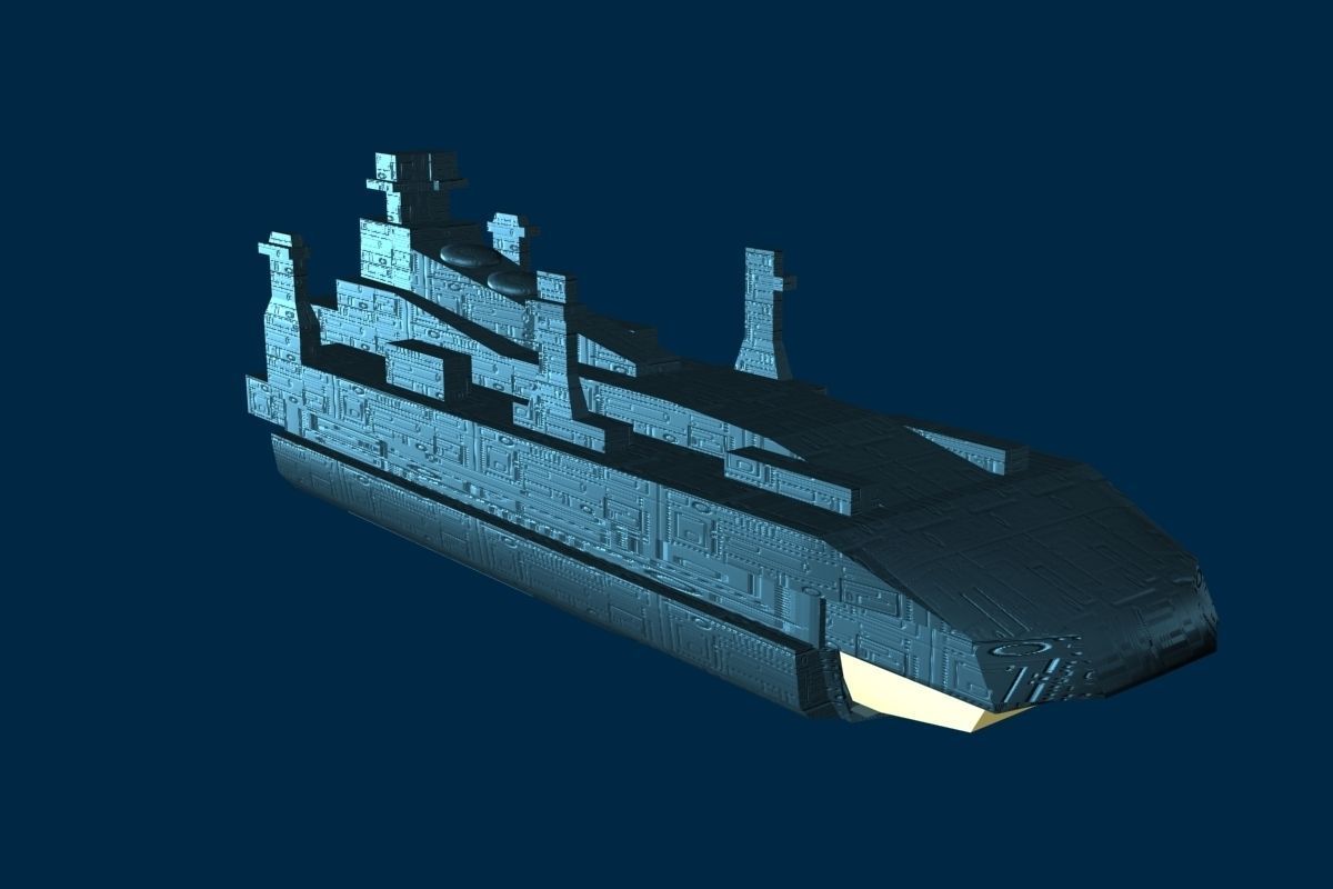 10 Low Poly spacecrafts Low-poly 3D model_12