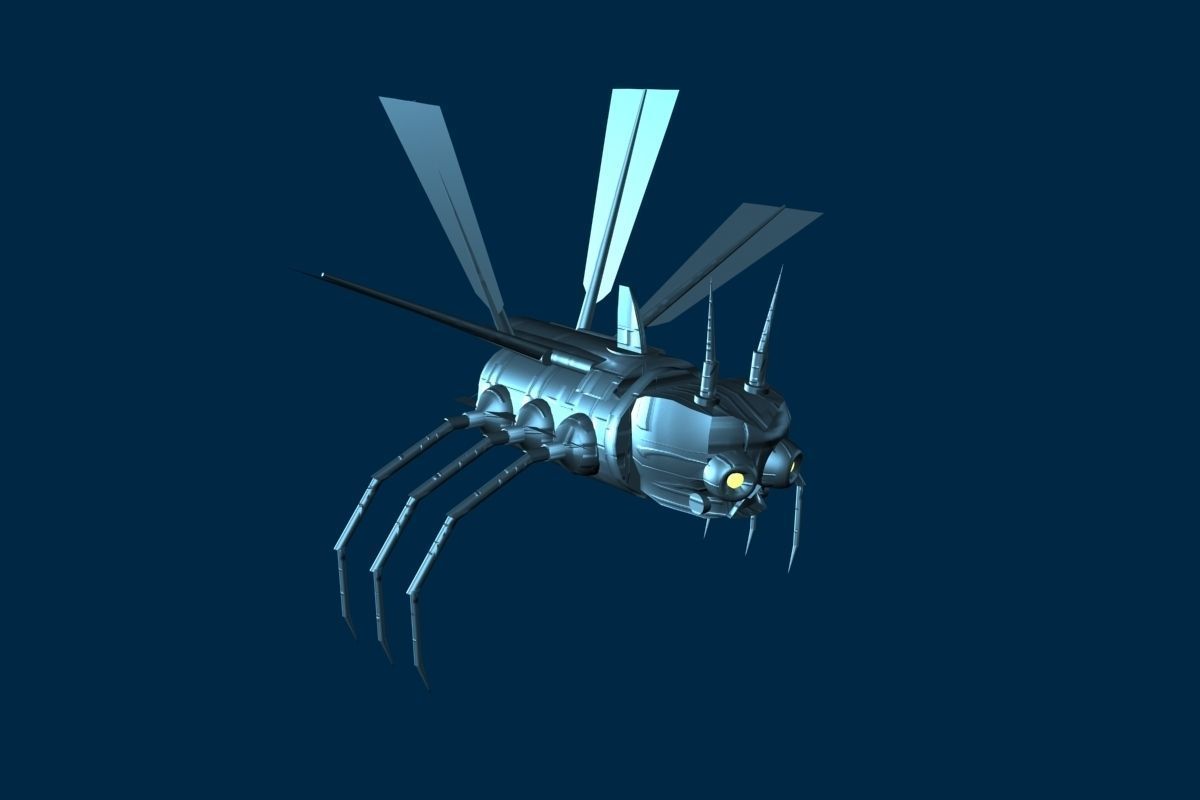 10 Low Poly spacecrafts Low-poly 3D model_6