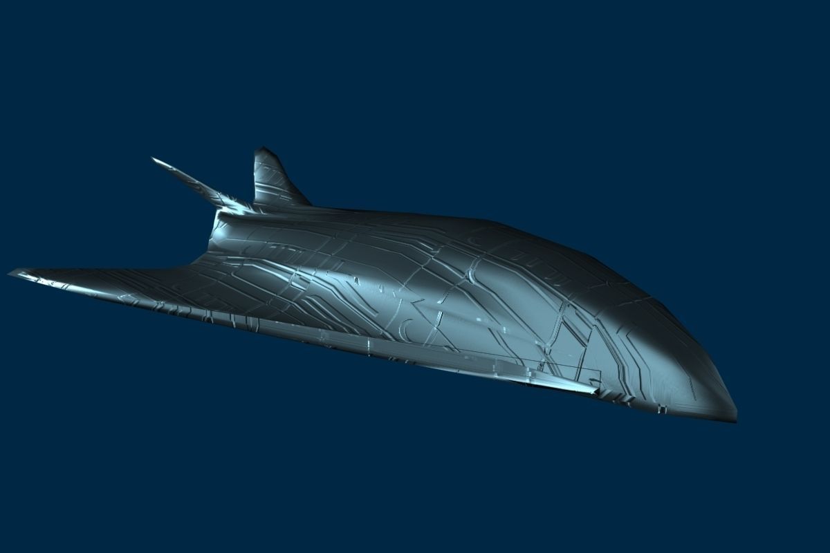 10 Low Poly spacecrafts Low-poly 3D model_8