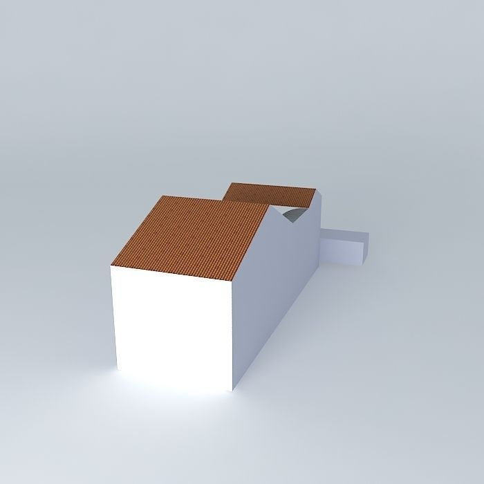 laurinha2 house with roof Free 3D model_1