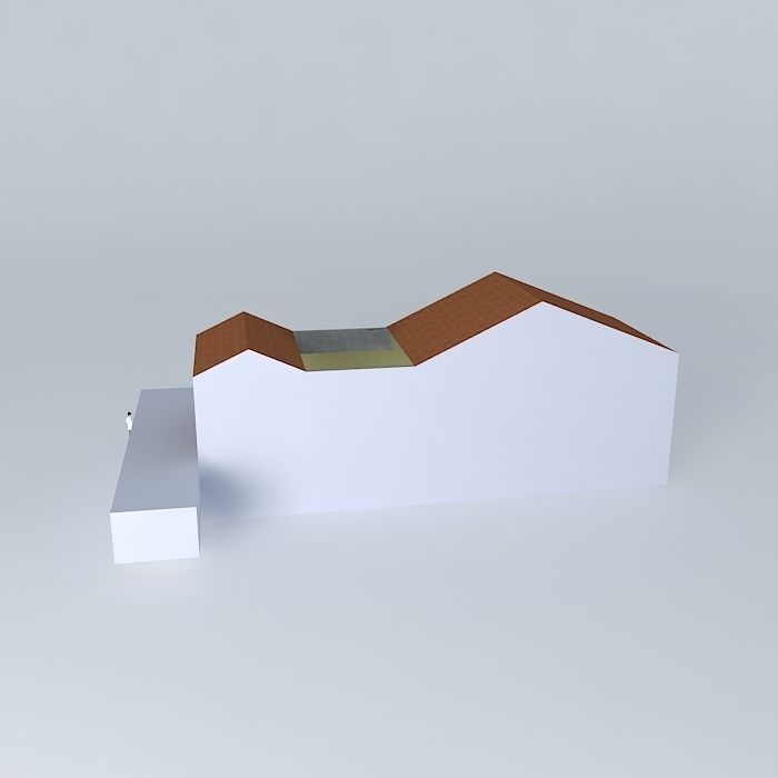 laurinha2 house with roof Free 3D model_2