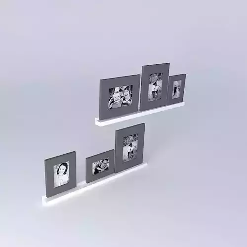 Crate and Barrel Archetype White Photo Ledges