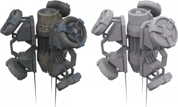 Shield Bubble Generator Low-poly 3D model