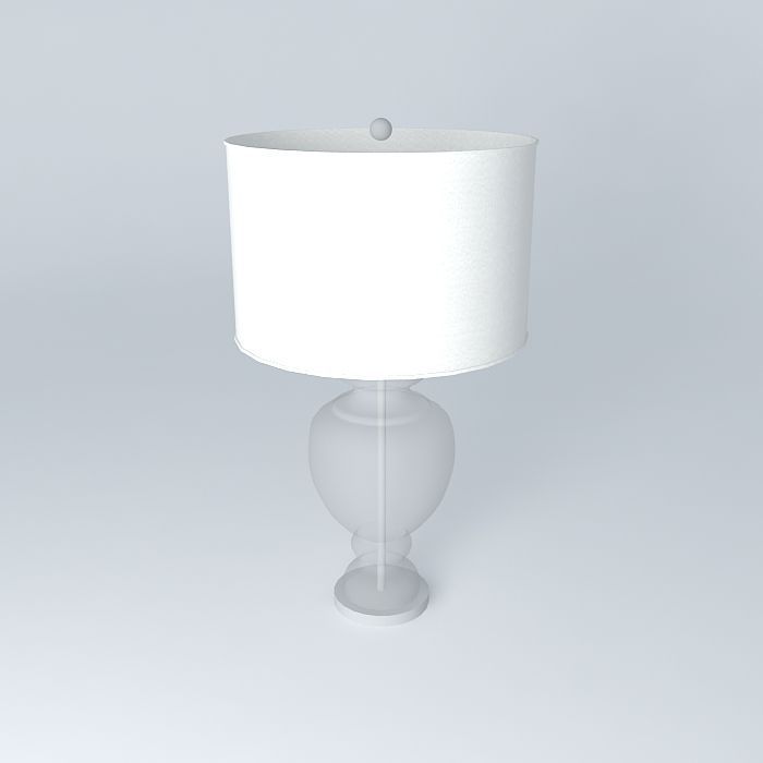 Layla Grace Clear Glass Table Lamp Free 3D model_1