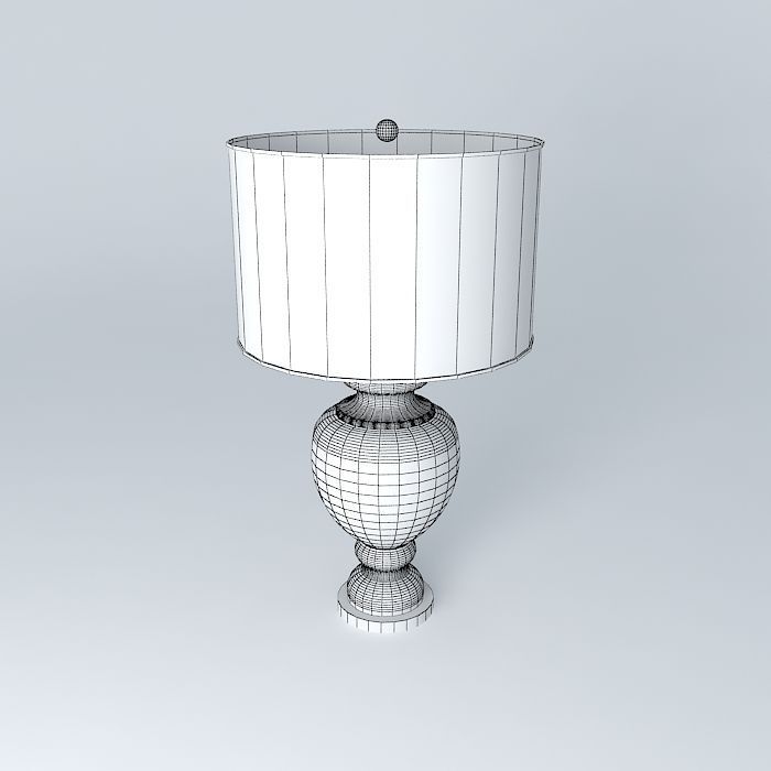 Layla Grace Clear Glass Table Lamp Free 3D model_4