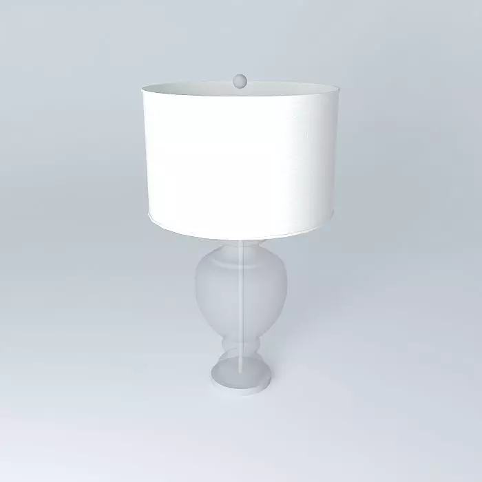 Layla Grace Clear Glass Table Lamp Free 3D model_0