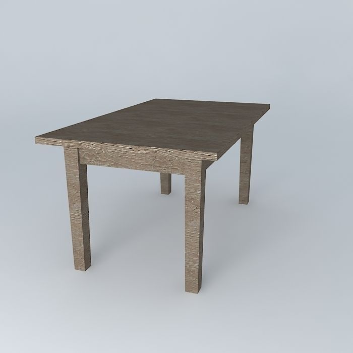 BOULANGERIE RECTANGULAR EXTENSION DINING TABLE Free 3D model_1