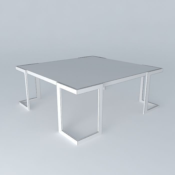 coffe table mesa de centro Free 3D model_3