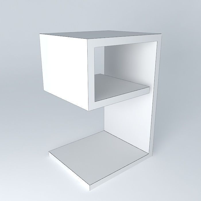 9 side table mesa de canto 9 bedside table criado mudo Free 3D model_3