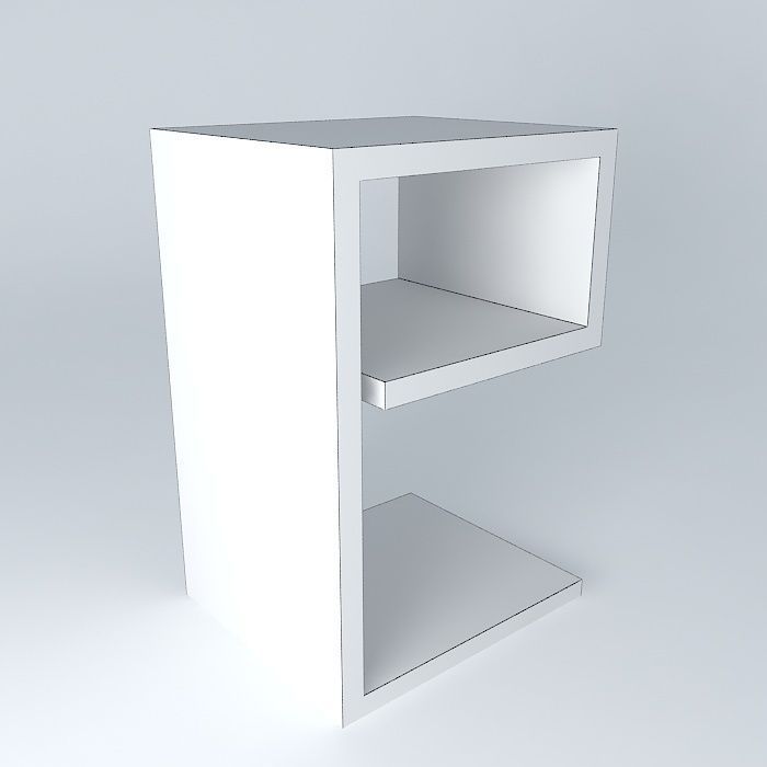 9 side table mesa de canto 9 bedside table criado mudo Free 3D model_4