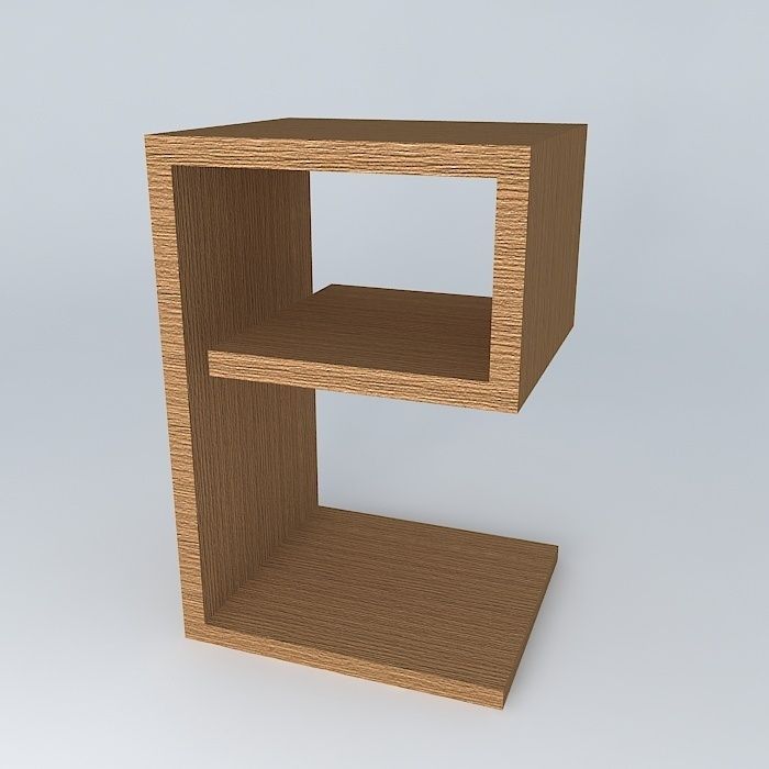 9 side table mesa de canto 9 bedside table criado mudo Free 3D model_1