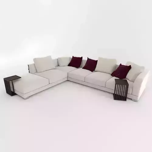 Sofa cestone Flexform 3D model