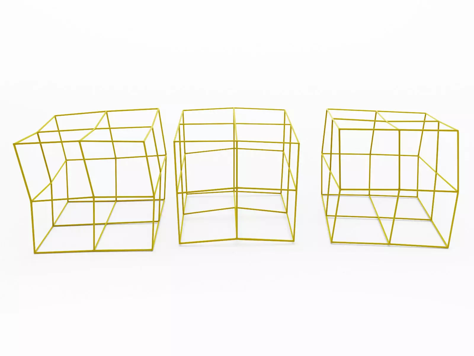 WIRE CUBES Free 3D model