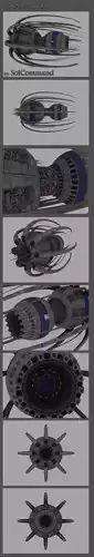 Babylon Station Low-poly 3D model