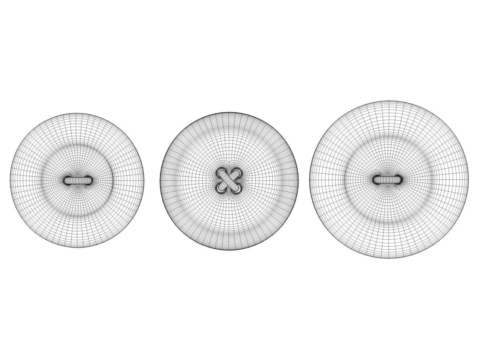 graddig set of three circular disks Free 3D model_0