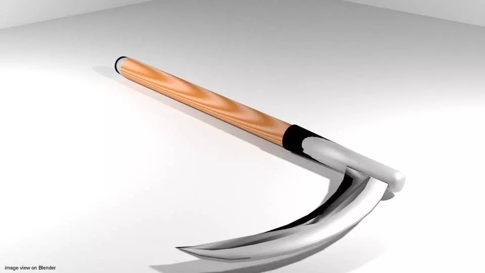 Farm Tool - Scythe 3D model_0