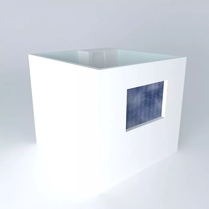 joorkut cube with window Free 3D model