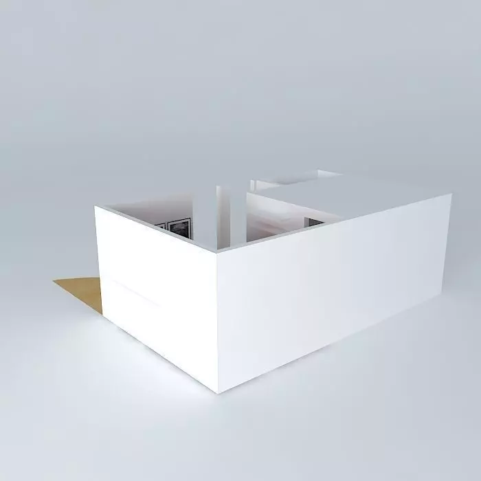 DANY room with door Free 3D model