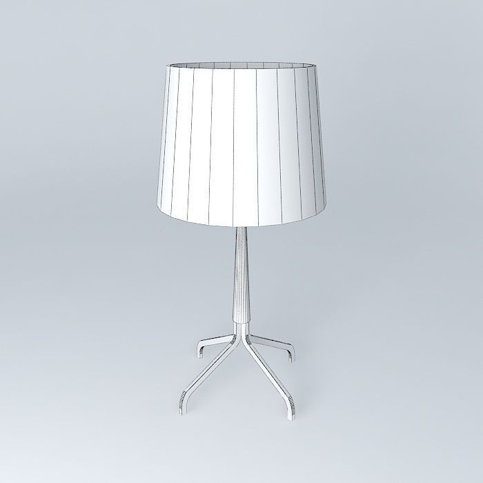 lamp lamp table with shade Free 3D model_4