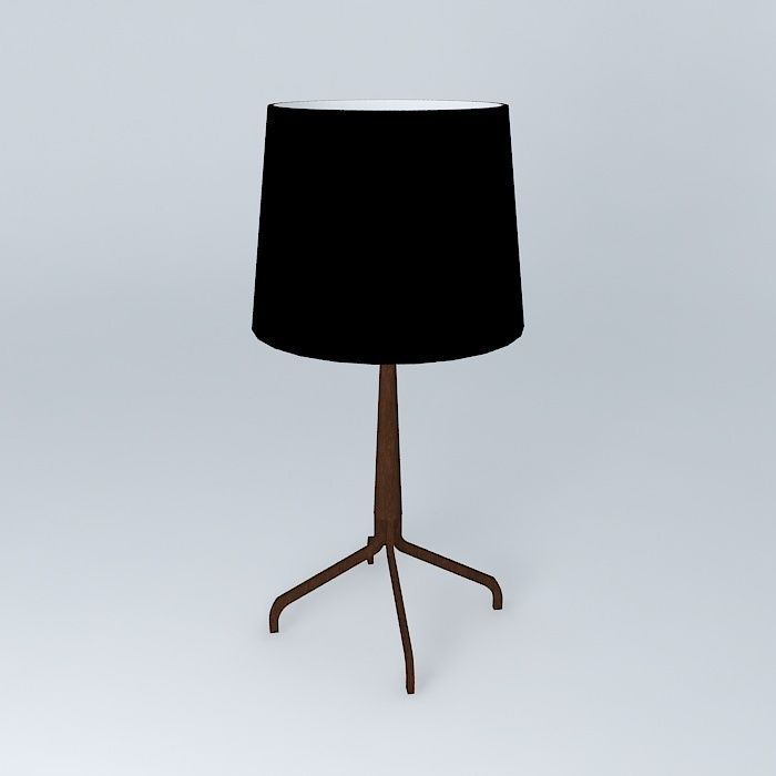 lamp lamp table with shade Free 3D model_2