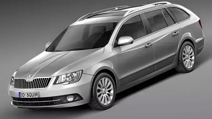 Skoda Superb Combi 2014 3D model