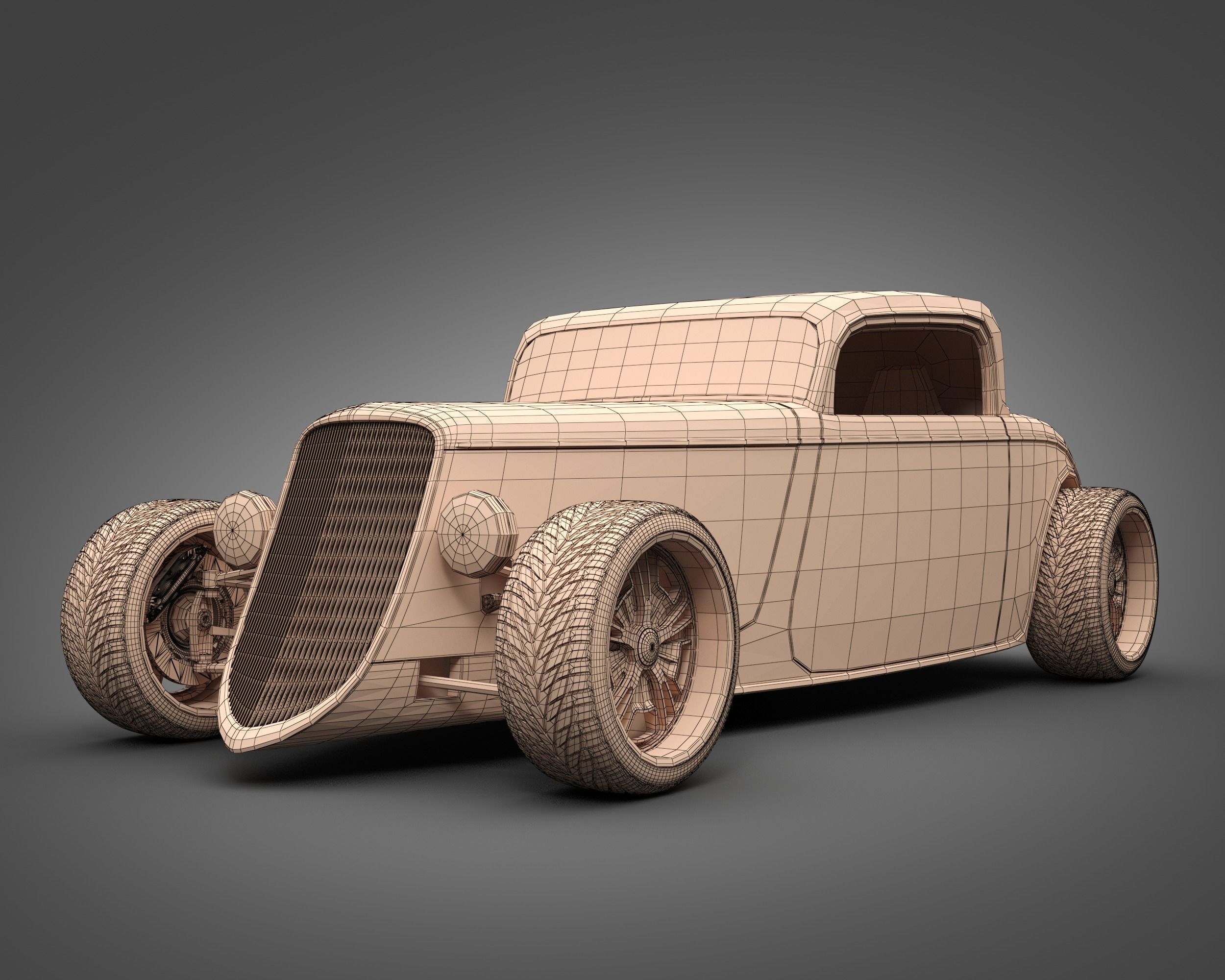 1933 FactoryFive Hot Rod 3D model_7