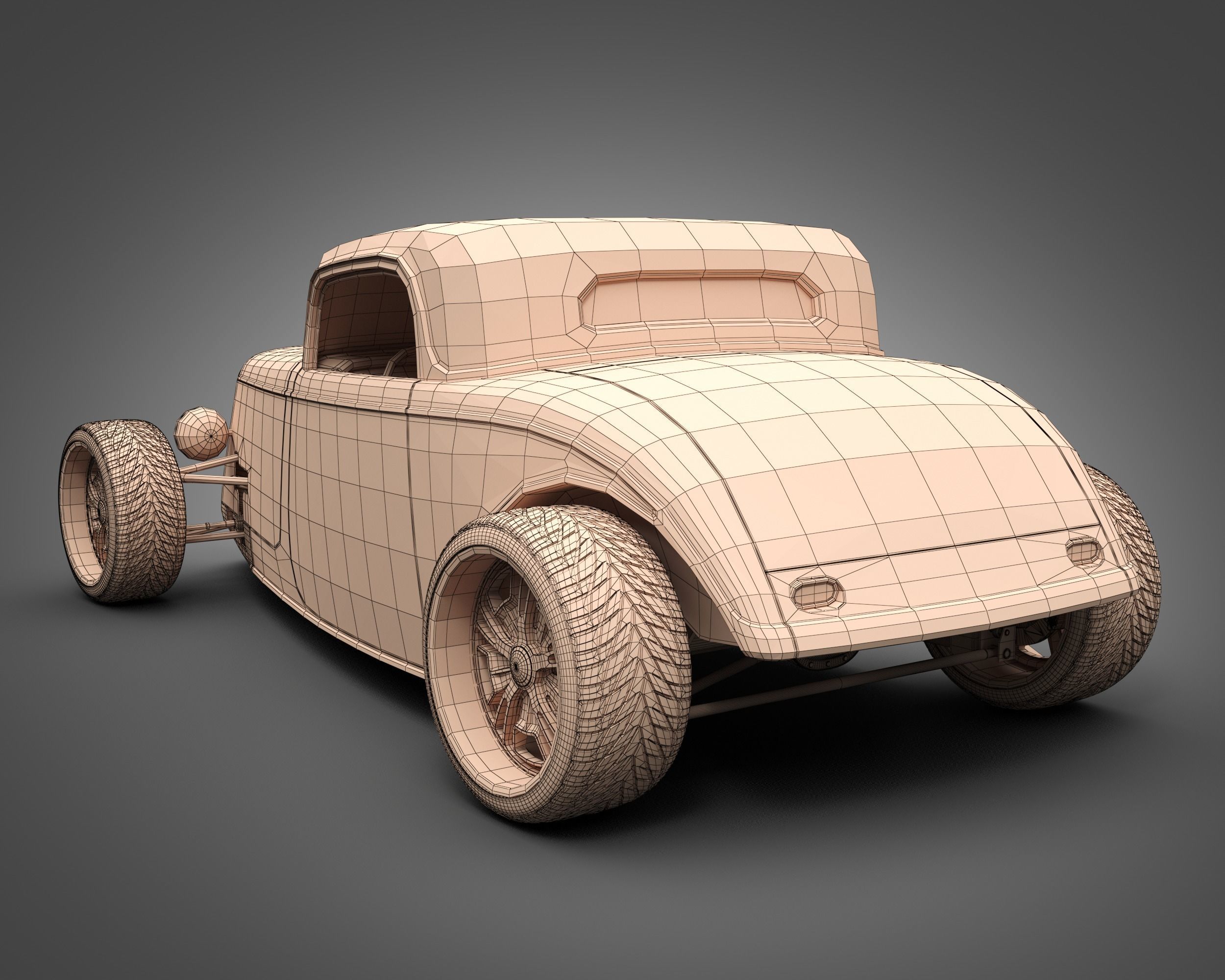 1933 FactoryFive Hot Rod 3D model_13