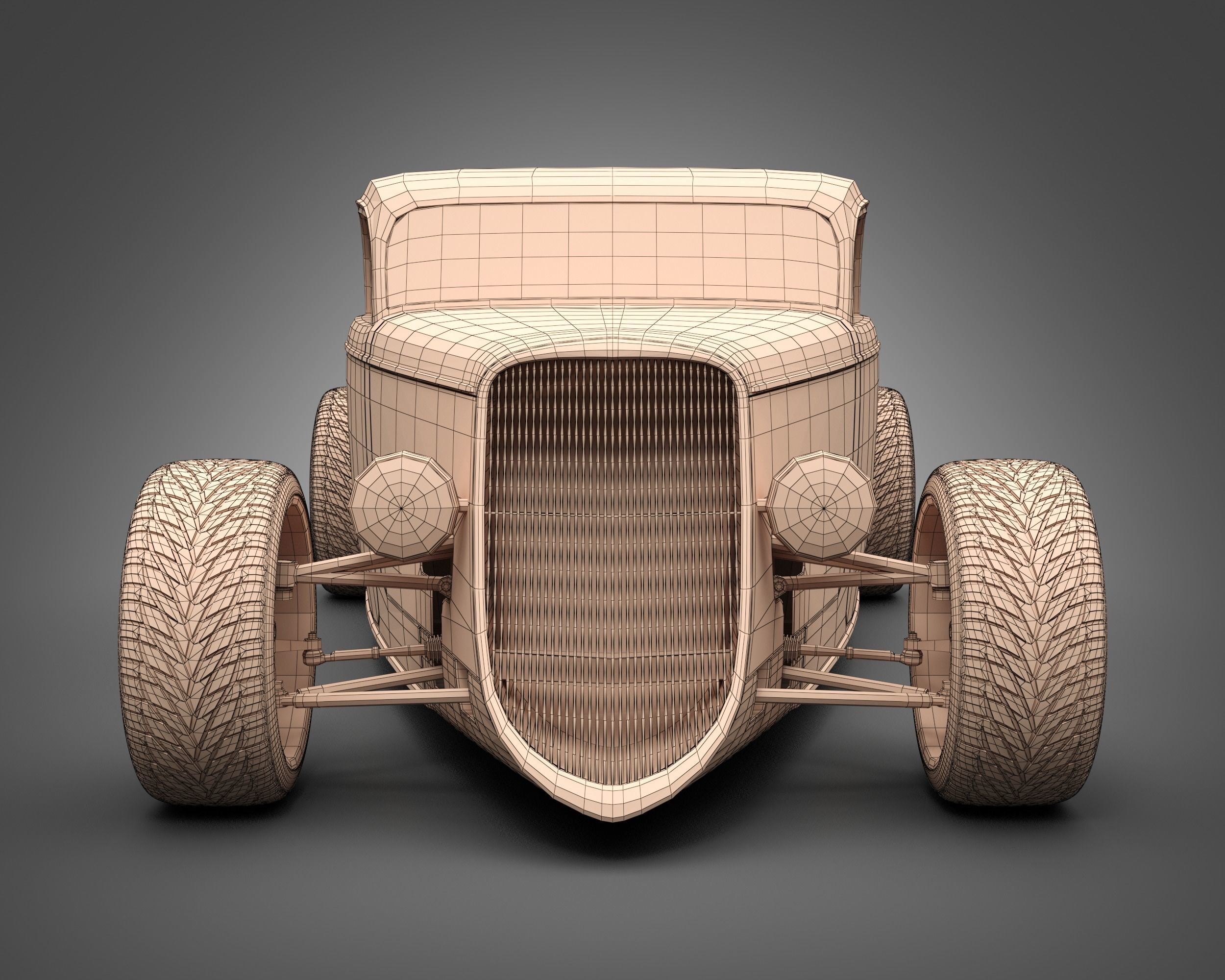 1933 FactoryFive Hot Rod 3D model_9