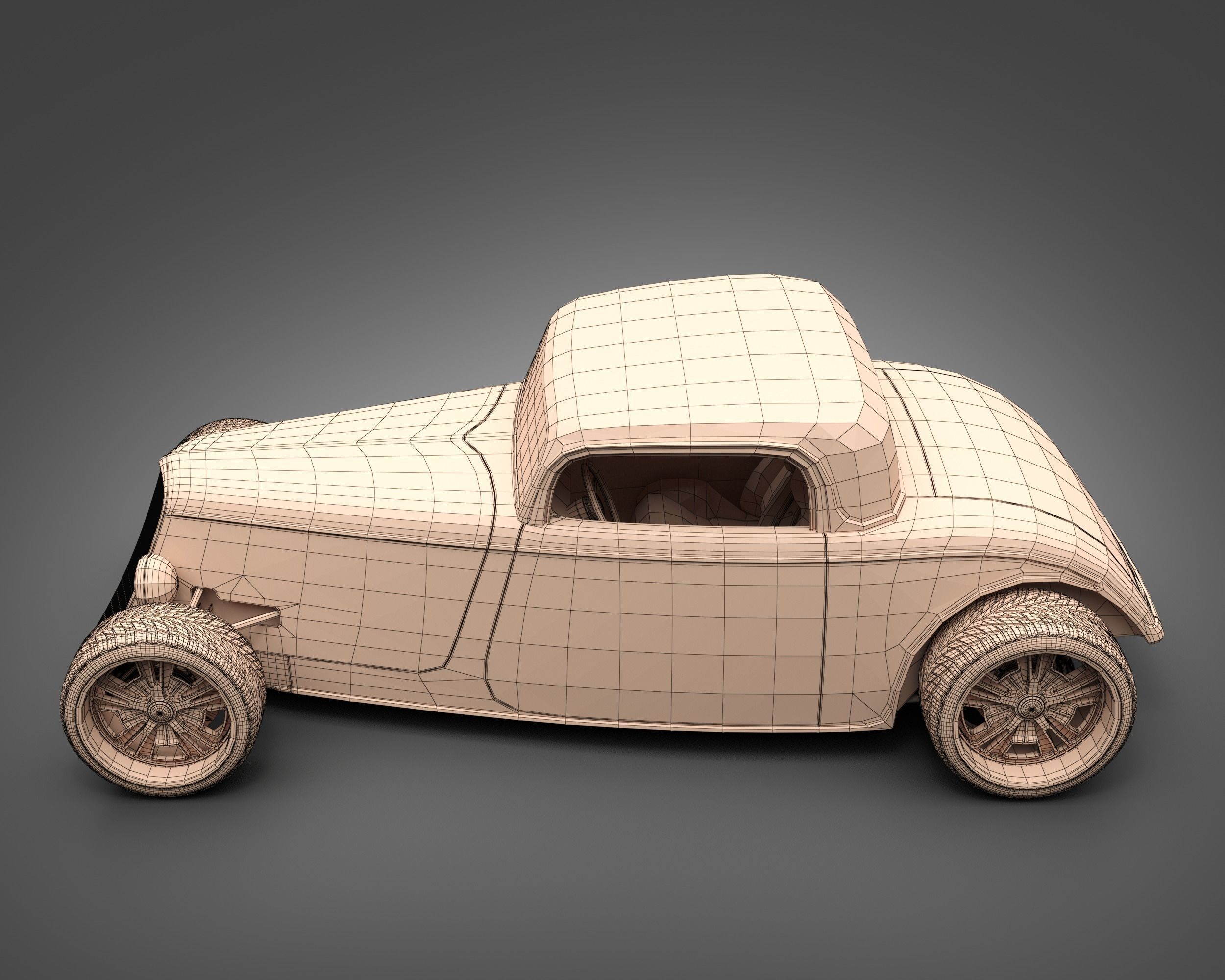 1933 FactoryFive Hot Rod 3D model_11