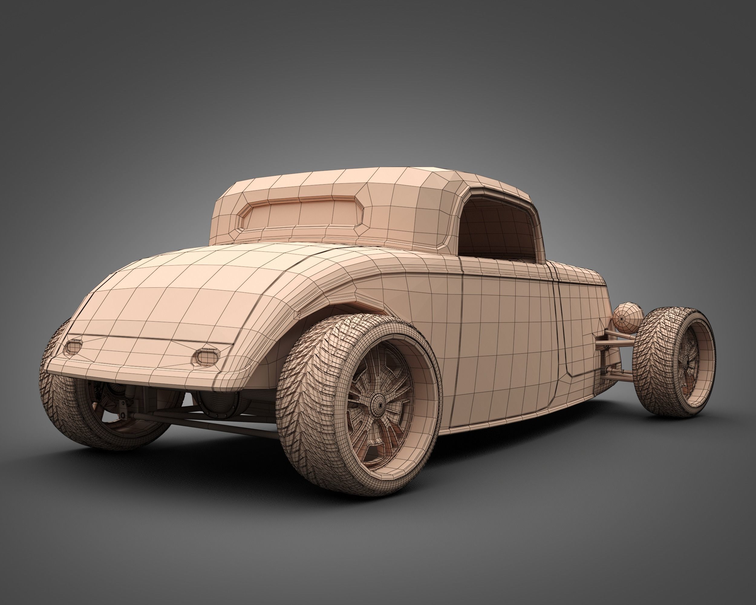 1933 FactoryFive Hot Rod 3D model_8