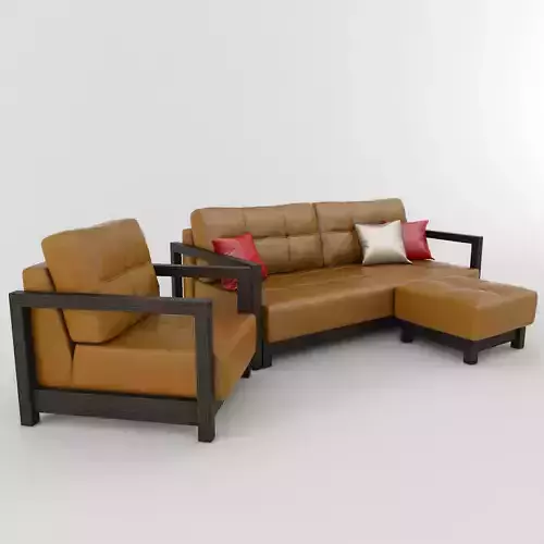 Sofa tan leather set