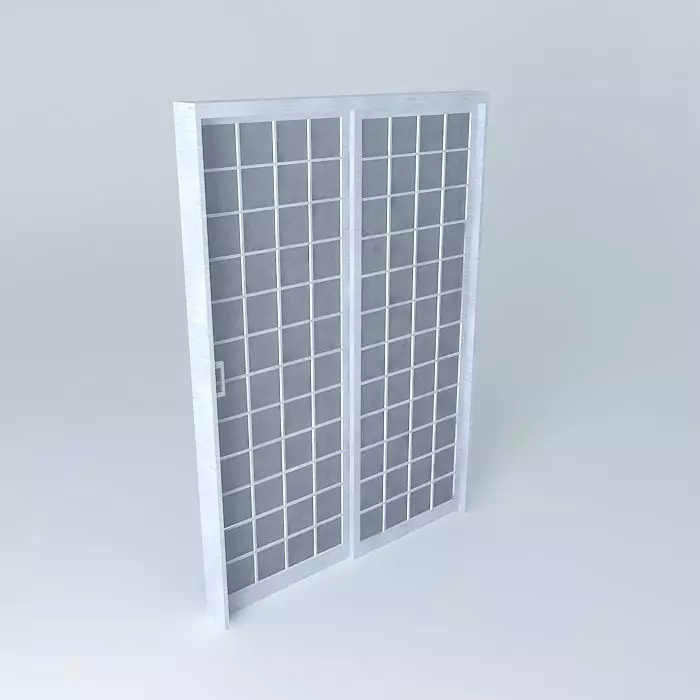portaedson shower door with fabric Free 3D model