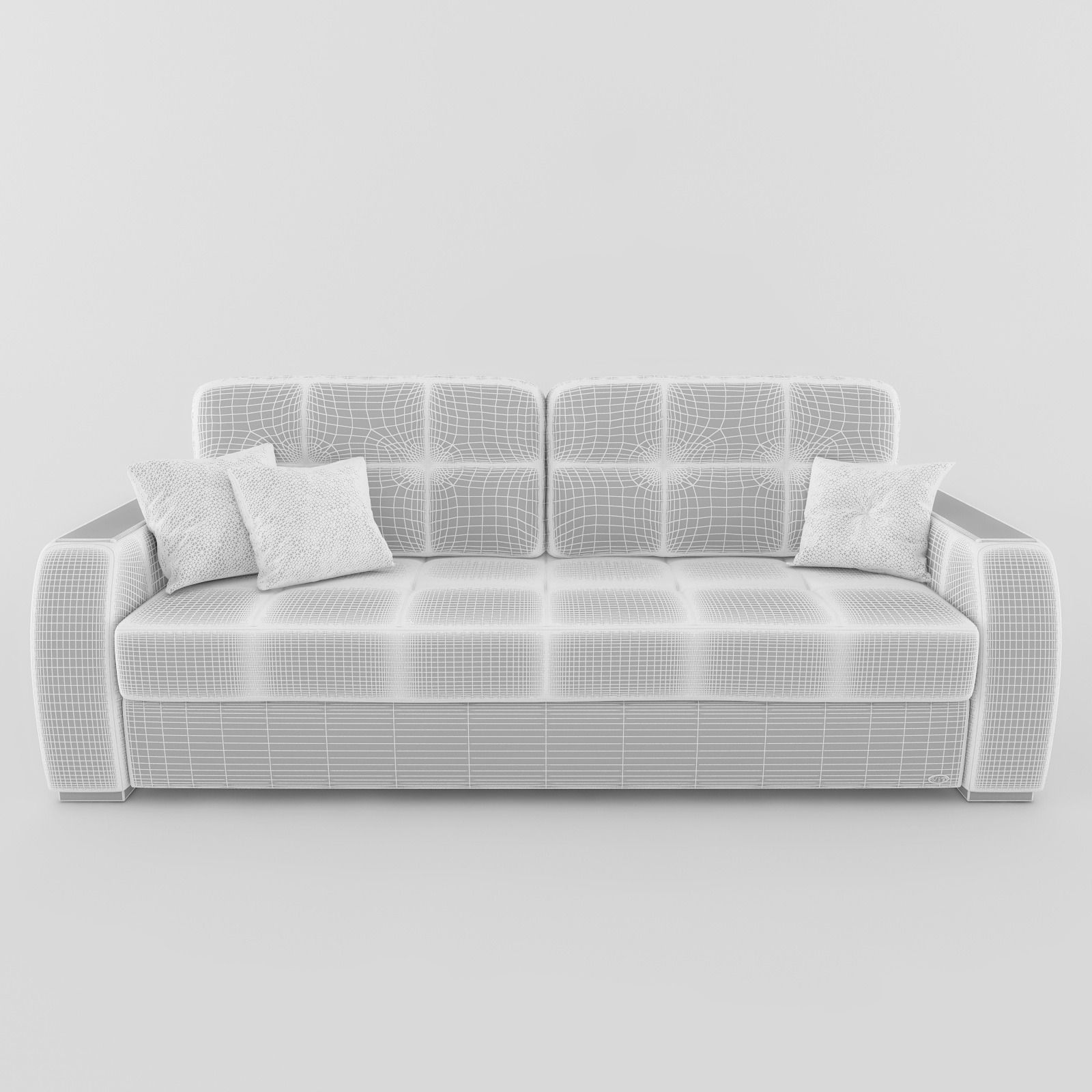 Sofa leather 3D model_3
