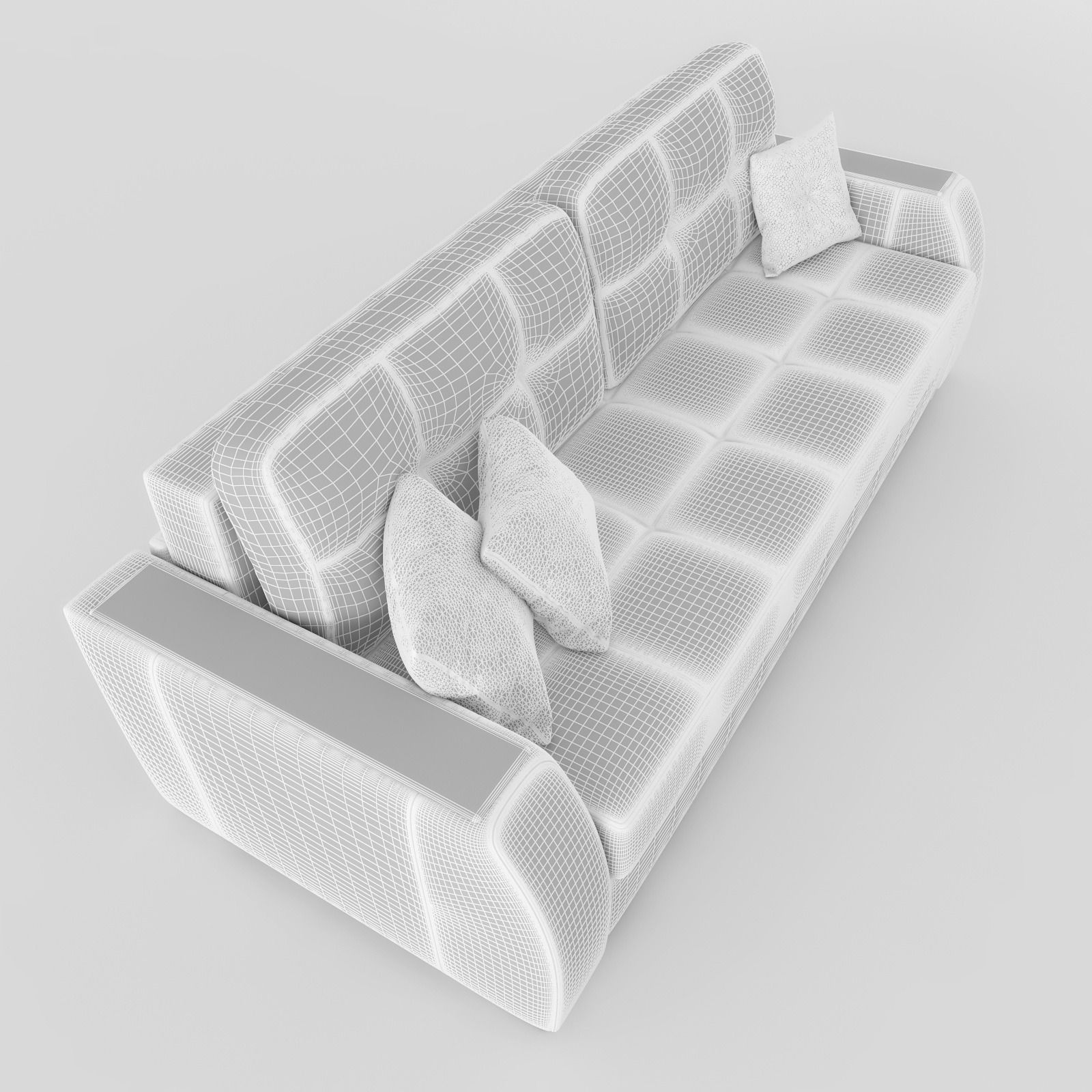 Sofa leather 3D model_7