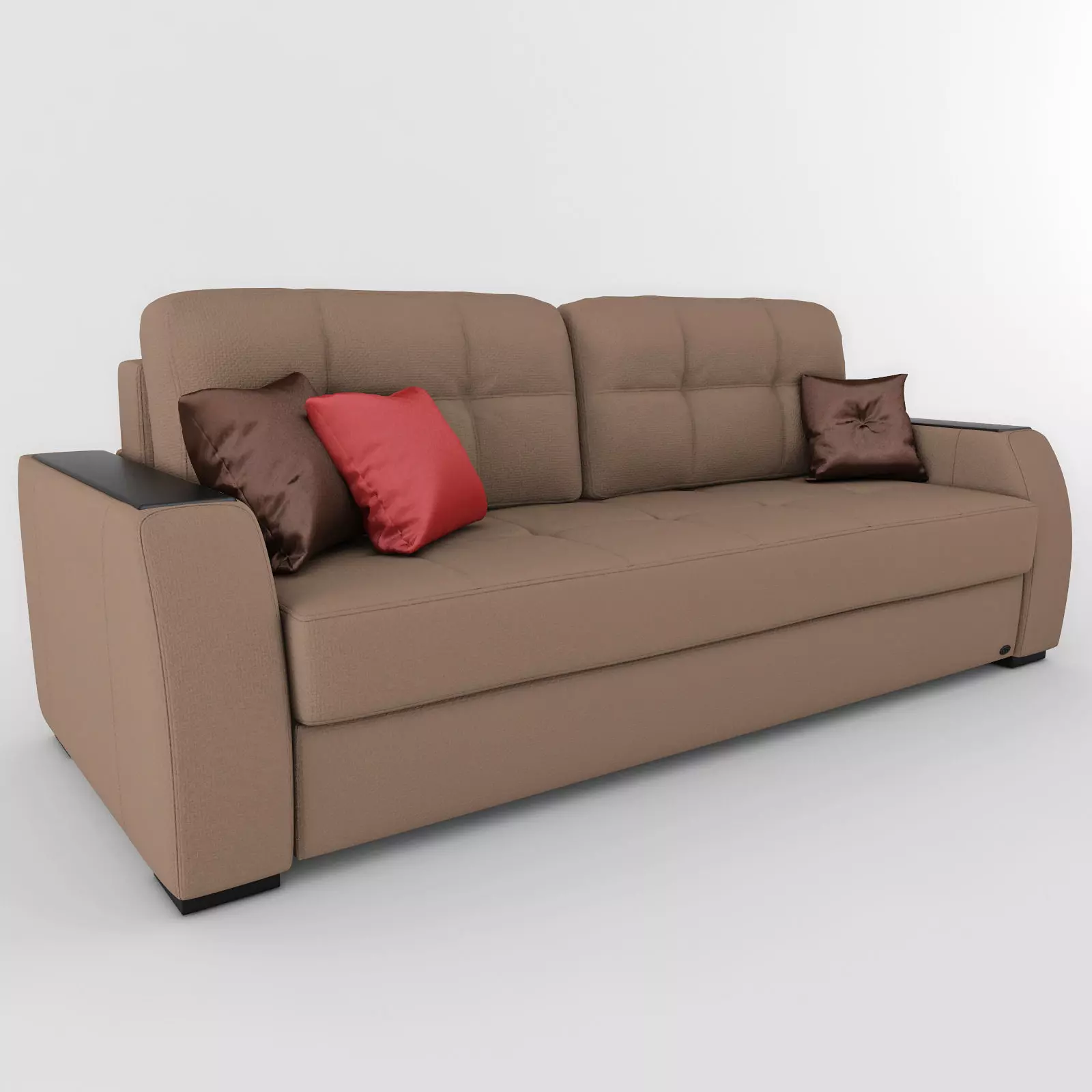 Sofa leather 3D model_0