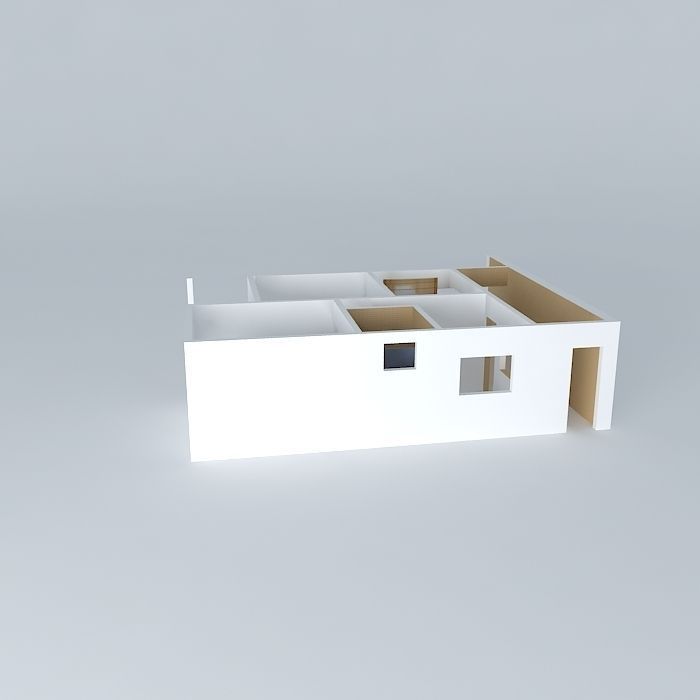 home office Free 3D model_2