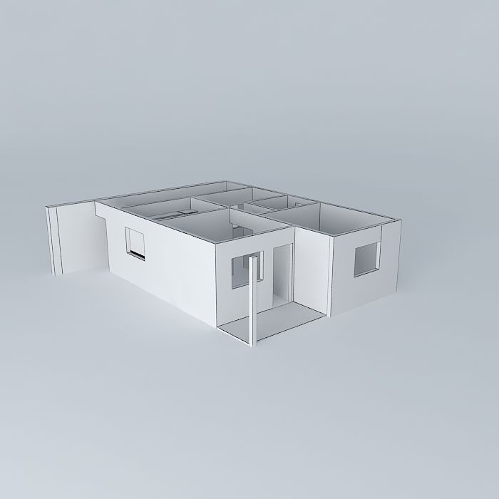 home office Free 3D model_3